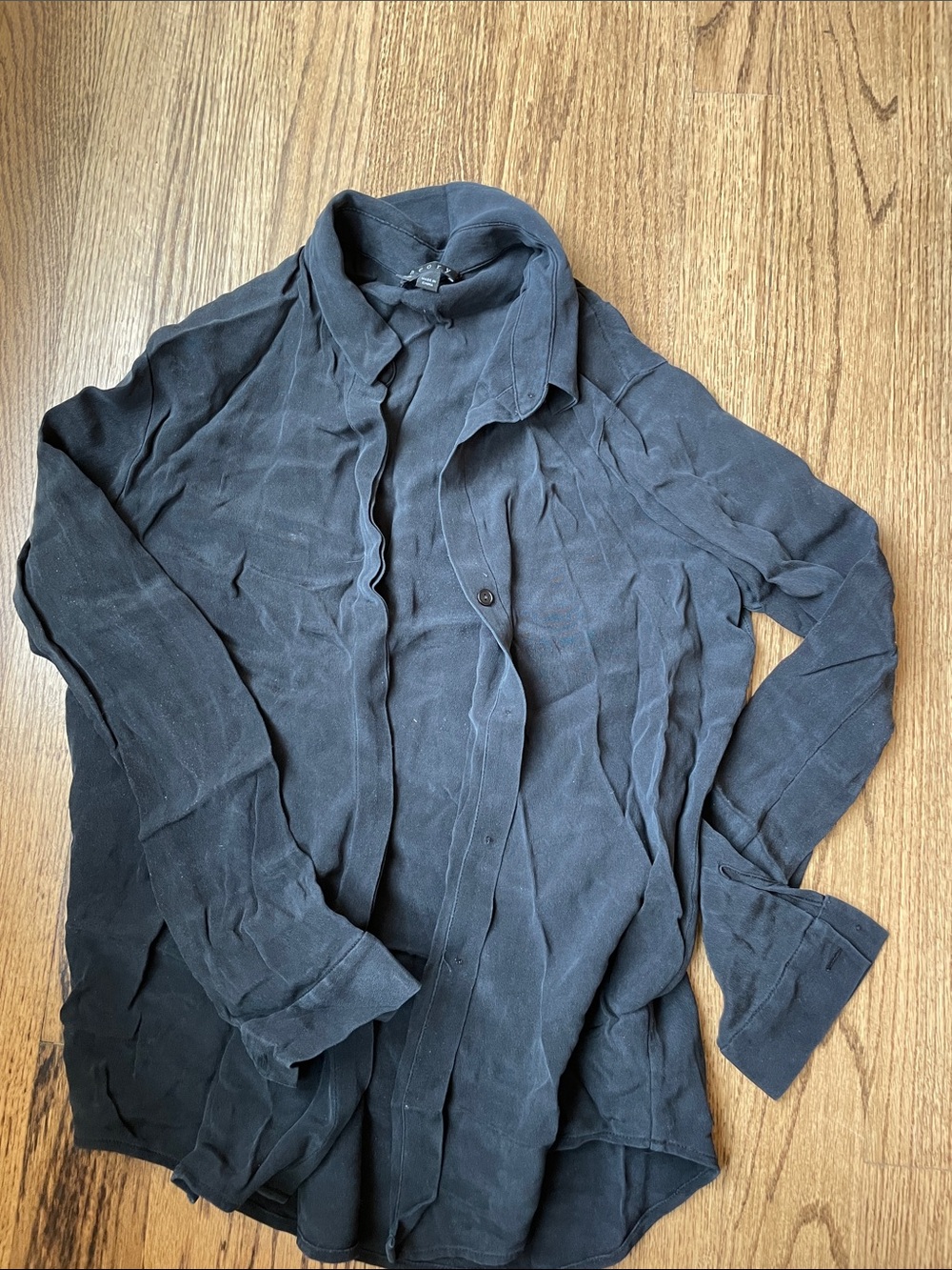 Women’s Theory Silk Shirt Size Petite Great Condition